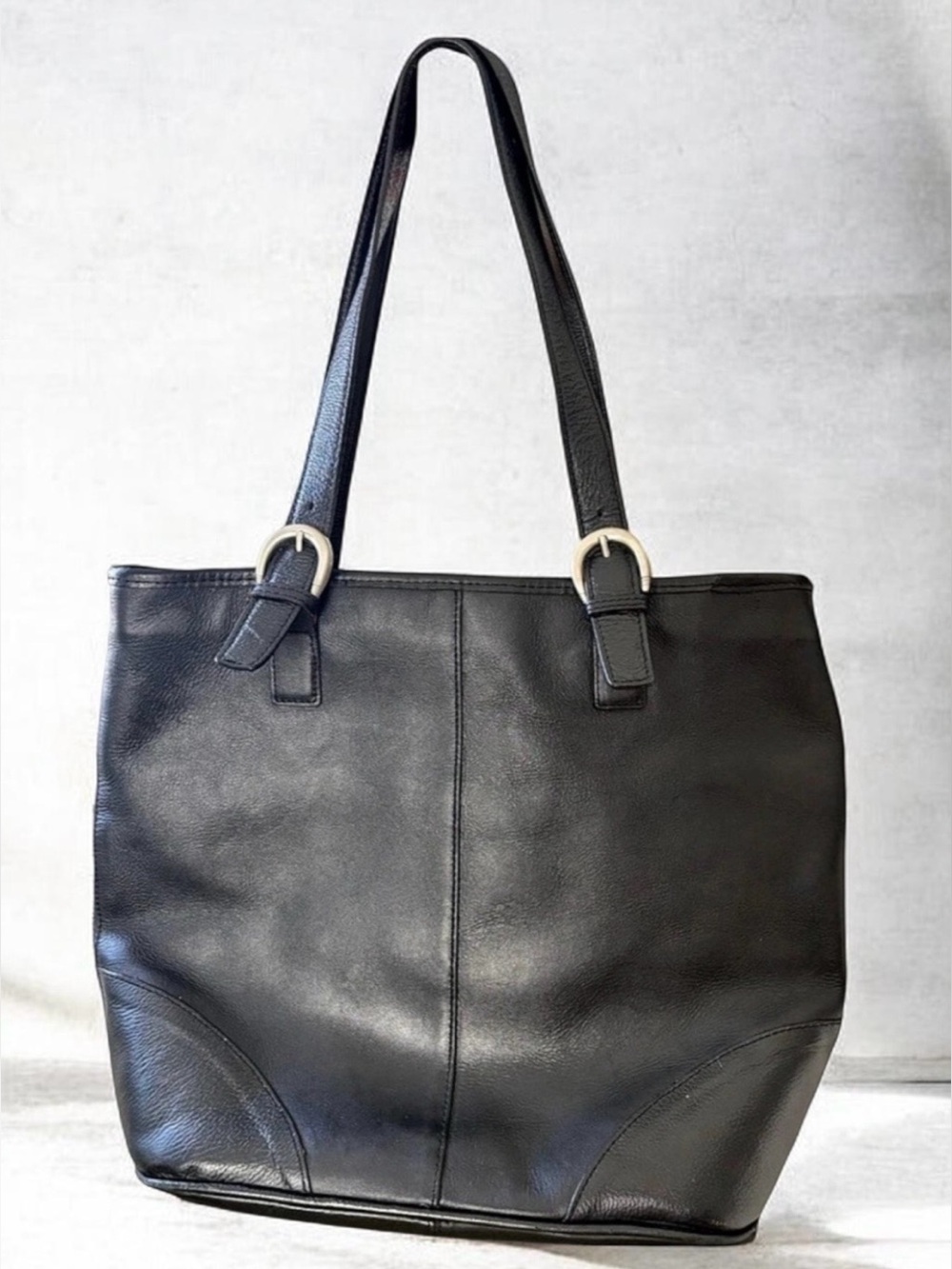 APC Black Leather Minimalist Shoulder Bag